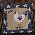 TWIN PEAK PRIMITIVES "A Patriotic Summer Series - Hope" Counted Cross Stitch Pattern, 4th of July, Summer, 1776, Pattern Only