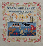 TWIN PEAK PRIMITIVES "The Myth of The Ocean" Counted Cross Stitch Pattern, Summer, Chart, Sampler, Pattern Only