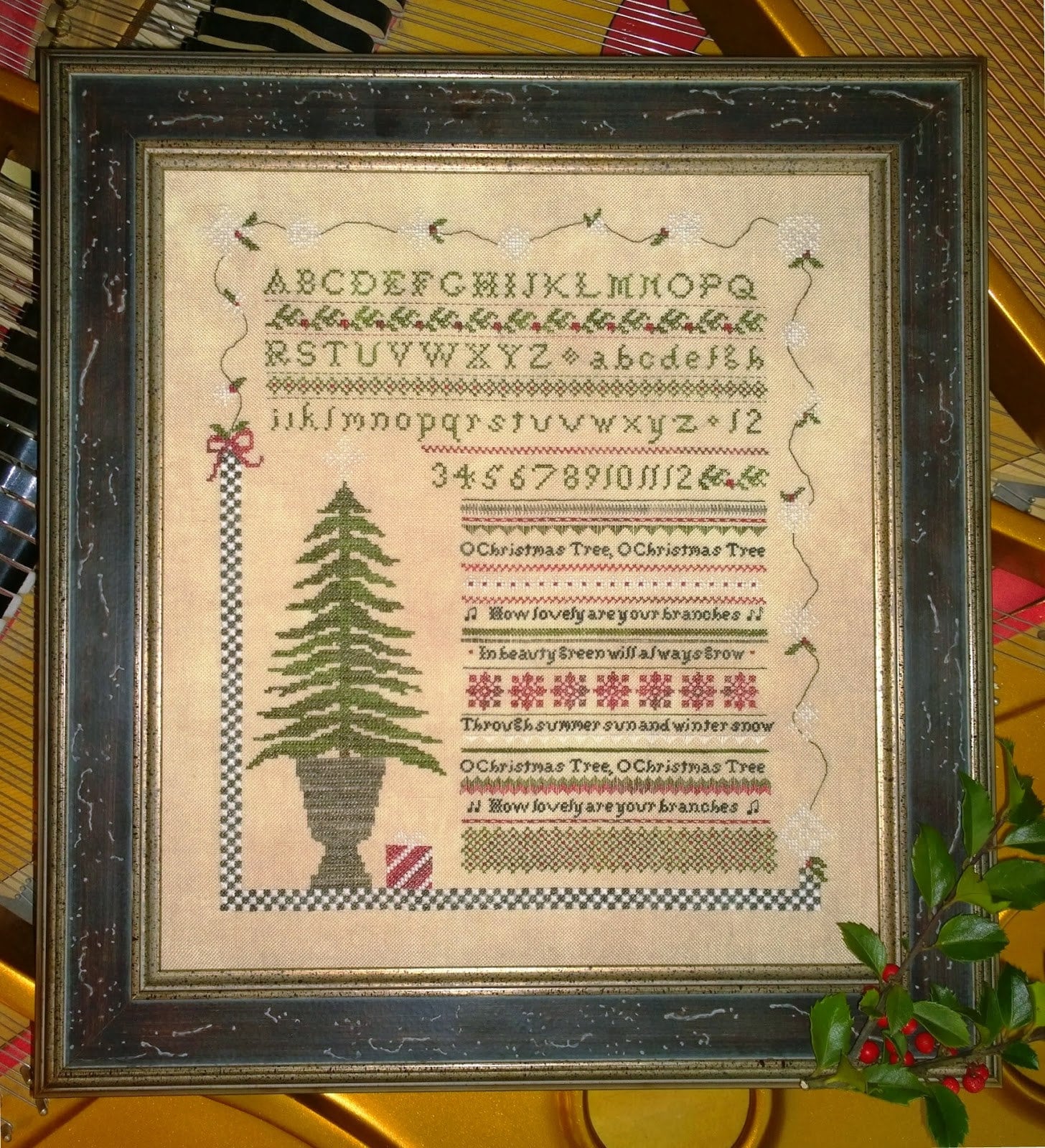 SAMPLERS NOT FORGOTTEN "O Christmas Tree" Counted Cross Stitch Pattern, Chart, Sampler, Pattern Only