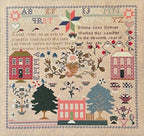 QUEENSTOWN SAMPLER DESIGNS "Emma Jane Keltner c. 1847" Counted Cross Stitch Pattern, Chart, Reproduction Sampler, Pattern Only