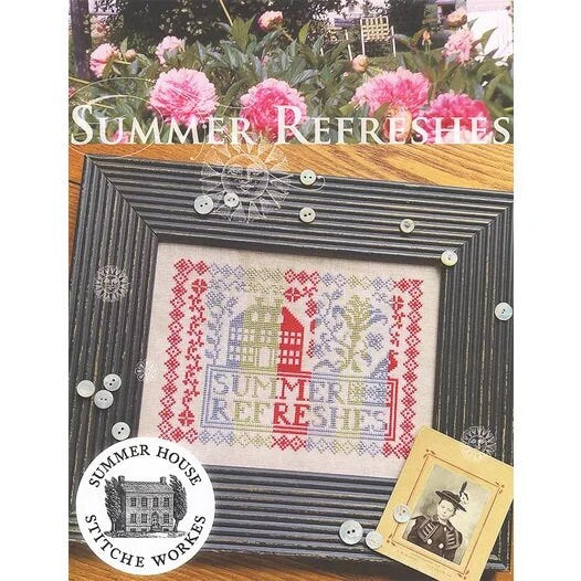 SUMMER HOUSE STITCHE Workes "Summer Refreshes"  Counted Cross Stitch Pattern  Chart, Pattern Only