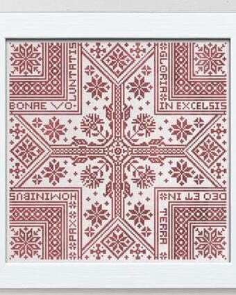 MODERN FOLK EMBROIDERY "Gloria ~ A Christmas Star" Counted Cross Stitch Pattern, Chart, Pattern Only