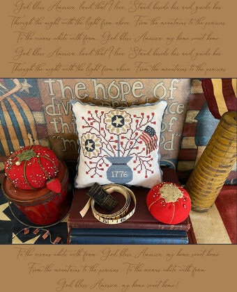 TERESA KOGUT "Broad Stripes & Bright Stars"  Counted Cross Stitch Pattern  7 Designs, Americana, Patriotic, American Flag, Booklet Only