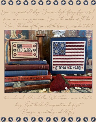 TERESA KOGUT "Broad Stripes & Bright Stars"  Counted Cross Stitch Pattern  7 Designs, Americana, Patriotic, American Flag, Booklet Only