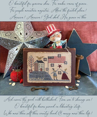 TERESA KOGUT "Broad Stripes & Bright Stars"  Counted Cross Stitch Pattern  7 Designs, Americana, Patriotic, American Flag, Booklet Only