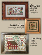 TERESA KOGUT "Love Lives Here - 9 Designs"  Counted Cross Stitch Pattern  Homes, Flowers, Trees, Pets, Sampler, Booklet Only