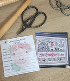 QUAINT ROSE NEEDLEARTS "Quaint Quakers #1 ~ Spring" Counted Cross Stitch Pattern, Sampler, Chart, Pattern Only