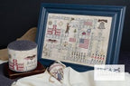 ERICA MICHAELS DESIGNS "Liberty Games"  Counted Cross Stitch Pattern  Patriotic, Americana, Game Board Design, Pattern Only