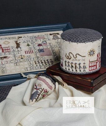 ERICA MICHAELS DESIGNS "Liberty Games"  Counted Cross Stitch Pattern  Patriotic, Americana, Game Board Design, Pattern Only