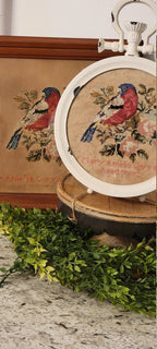 QUAINT ROSE NEEDLEARTS "Mary Amelia's Bird" Counted Cross Stitch Pattern, Sampler, Chart, Pattern Only