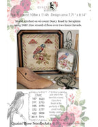 QUAINT ROSE NEEDLEARTS "American Bird" Counted Cross Stitch Pattern, Sampler, Chart, Pattern Only