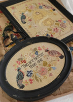 QUAINT ROSE NEEDLEARTS "Antique Birds and Angel" Counted Cross Stitch Pattern, Sampler, Chart, Booklet Only