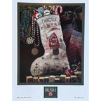 SHEPHERD'S BUSH PRINTWORKS "Hector's Stocking" Counted Cross Stitch Pattern, Christmas, Santa, Pattern Only