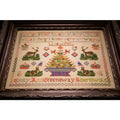 Hands Across The Sea Samplers "EMILY ANN GREENAWAY 1884" Red Sampler, Cross Stitch Booklet
