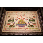 Hands Across The Sea Samplers "EMILY ANN GREENAWAY 1884" Red Sampler, Cross Stitch Booklet