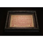 Hands Across The Sea Samplers "EDNA VERENIA NICHOL ~ 1884" Red Sampler, An English School Girl Sampler, Cross Stitch Booklet
