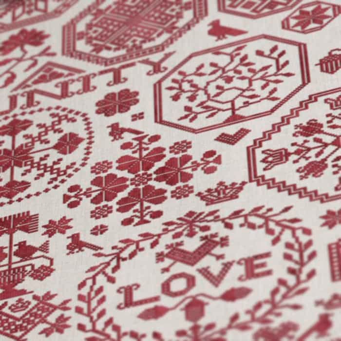 MODERN FOLK EMBROIDERY "Love & Unity: A Quaker Sampler" Counted Cross Stitch Pattern, Inspiring Words, Medallion Sampler, Pattern Only