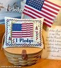 THE CALICO CONFECTIONERY "I Pledge" Counted Cross Stitch Pattern, Chart, Patriotic, 4th of July, Americana, Pattern Only