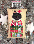 THE CALICO CONFECTIONERY "Jingle" Counted Cross Stitch Pattern, Seasonal Cats #3, Chart, Christmas, Pattern Only