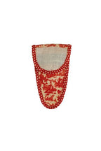 MAISON SAJOU Scissor Case ~ Red Jouy Coated Cotton Fabric - Medium - Red Offrande à lAmour in matt coated cotton, Made in France