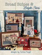 TERESA KOGUT "Broad Stripes & Bright Stars"  Counted Cross Stitch Pattern  7 Designs, Americana, Patriotic, American Flag, Booklet Only