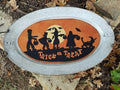 Sew Cherished "Trick or Treat Kit" Includes Wool Applique Pattern, 100% Hand-Dyed Wool, 21"x12" Finished, Halloween, Fall, Autumn, Holidays