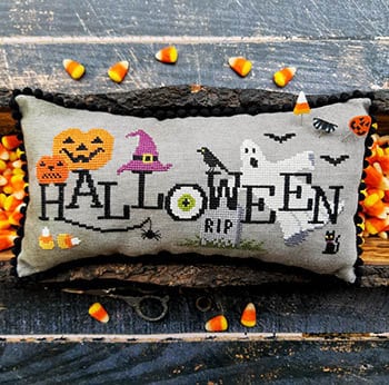 PUNTINI PUNTINI "When I Think of Halloween", Counted Cross Stitch Pattern, Chart, Pattern Only