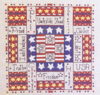 ROSEWOOD MANOR "Independence Square" Counted Cross Stitch Pattern, Quilt Squares, Pattern Only