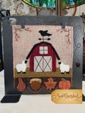 Sew Cherished "Simply Sheep September"  Includes Wool Applique Pattern  Finished 8" x 9"  Pattern Only