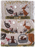 Fairy Wool in the Wood "Happy Easter" Cross Stitch Pattern, - Pattern Only