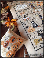 Crocette A Gogo  "Waiting For Halloween"  Counted Cross Stitch Chart  10 Patterns  Black Cat, Witches, Ghosts, Pattern Only