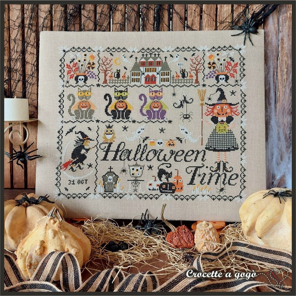 CROCETTE A GOGO "Halloween Time"  Counted Cross Stitch Pattern  Chart  Paper Pattern