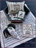 The SCARLETT HOUSE "Catharine Croft 1828"  Counted Cross Stitch Pattern  Sampler, Chart, Pattern Only