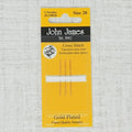 JOHN JAMES Size 28 Gold Plated Tapestry Needles, 3 per Pack, Cross Stitch