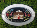 Sew Cherished "Bless This Home"  Includes Wool Applique Pattern  Finished Size 21" x 12"