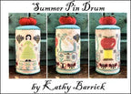 KATHY BARRICK "Summer Pin Drum" Counted Cross Stitch Pattern,  Pattern Only