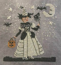 DAMES Of THE NEEDLE "White Witch"  Cross Stitch Pattern  Halloween, Pumpkins Autumn, Pattern Only