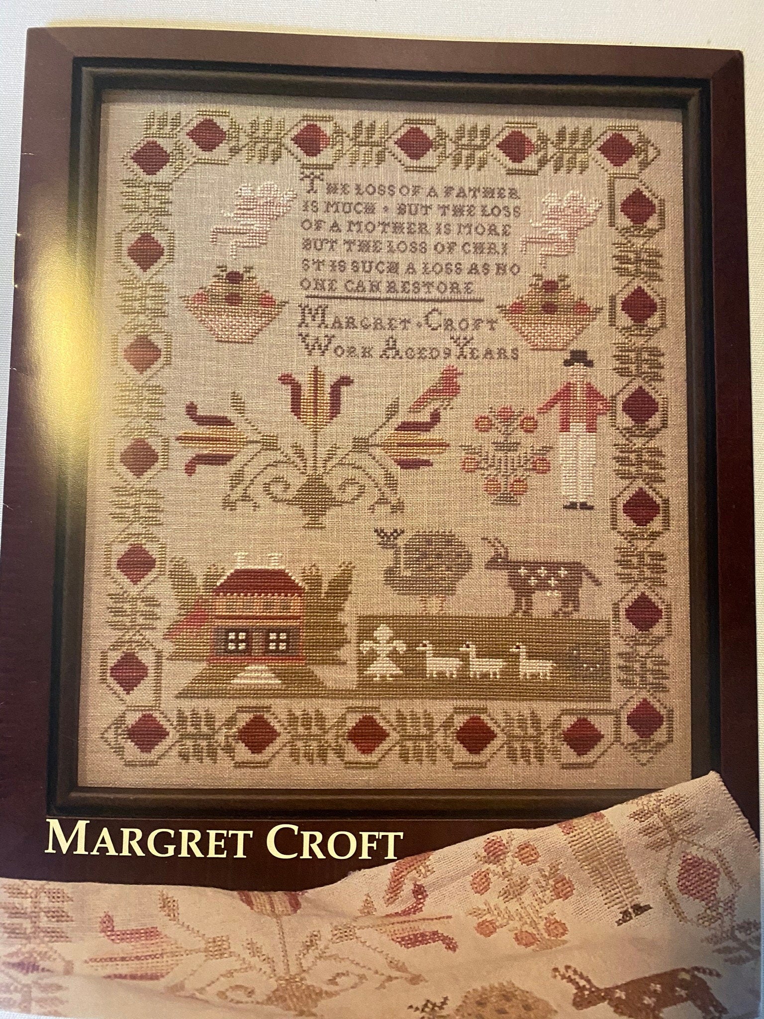 NEEDLE WORK PRESS "Margret Croft Sampler" Counted Cross Stitch Pattern, Chart, NeedleWorkPress, Pattern Only