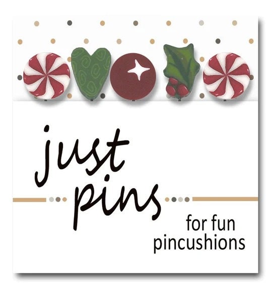 Just Another Button Company "JOLLY OLD ELF Pincushion" Pattern, Pins + Button Pack Included!