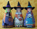THE NEEDLE'S NOTION "Bewitching Trio" Counted Cross Stitch Pattern, Chart, Halloween, Autumn, Pattern Only
