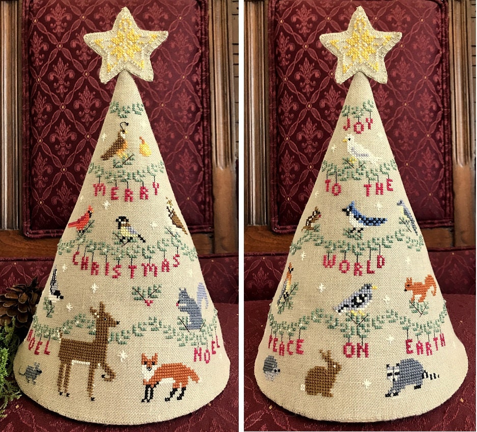 THE NEEDLE'S NOTION "Woodland Yule" Counted Cross Stitch Pattern, Chart, Christmas, Winter, Holidays, Pattern Only