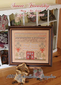 1897 Schoolhouse Samplers "Sweet Friendship ~ Mary Ann Drake" Counted Cross Stitch Pattern, Pattern Only