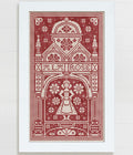 MODERN FOLK Embroidery "A La Rose" Counted Cross Stitch Pattern, Chart, Pattern Only
