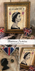 The PRIMITIVE HARE "Platinum Jubilee" Elizabeth II 1952-2022, Counted Cross Stitch Pattern ~ Expo 2022, Chart, Pattern Only