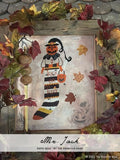 The PRIMITIVE HARE "Mr. Jack" Counted Cross Stitch Pattern, Chart, Halloween ~ Expo 2022, Pattern Only
