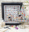 HELLO From Liz Matthews "Gardenside Sampler & Tree" Counted Cross Stitch Pattern, Chart, Pattern Only