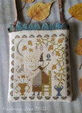 Mrs. Maguire - Almost Halloween by Pineberry Lane, Counted Cross Stitch Pattern, Chart, Halloween, Pumpkin, Pattern Only