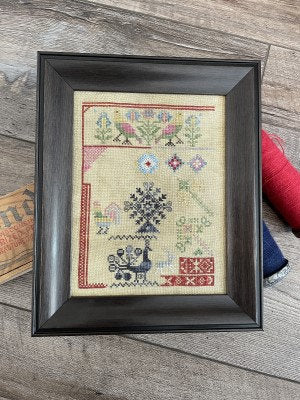 FROM THE HEART "Dutch Mini Sampler" Counted Cross Stitch Pattern, Birds, Sampler, Chart, Pattern Only