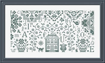 JARDIN PRIVE "Retour Aux Sources (Return To The Source)"  Counted Cross Stitch Pattern  Design by Nathalie Cichon, Chart, Pattern Only