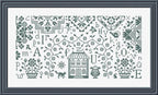 JARDIN PRIVE "Retour Aux Sources (Return To The Source)"  Counted Cross Stitch Pattern  Design by Nathalie Cichon, Chart, Pattern Only